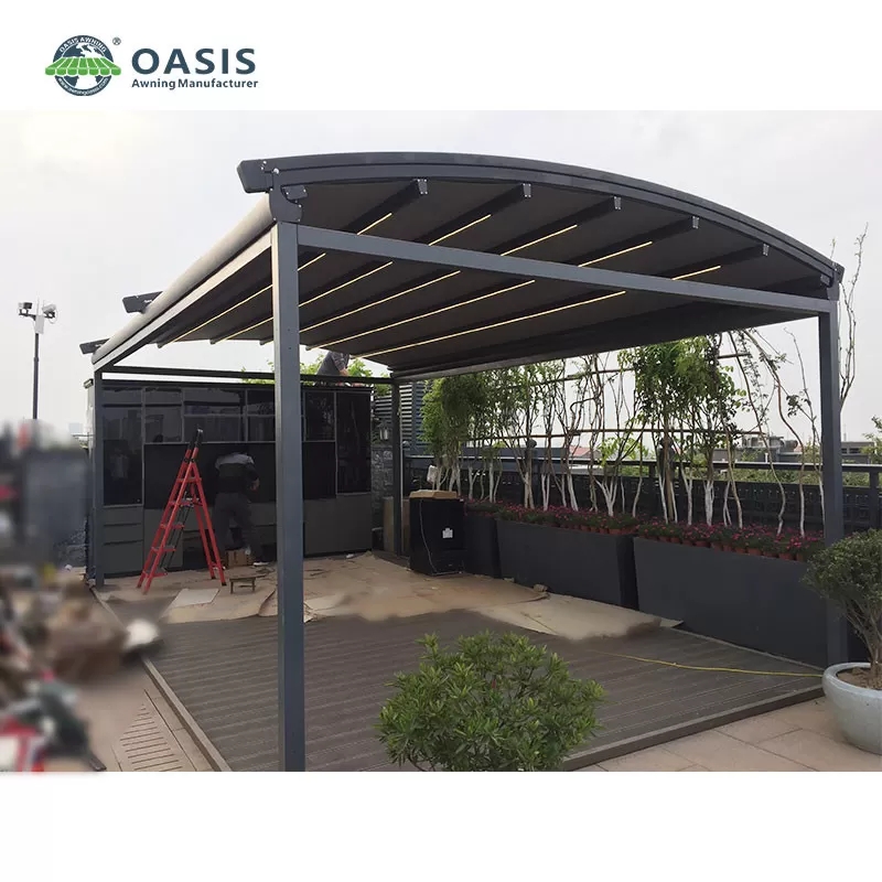 Modern Sleek Aluminum Frame Shade Sail-Durable Material & Professional Design Waterproof Extendable 