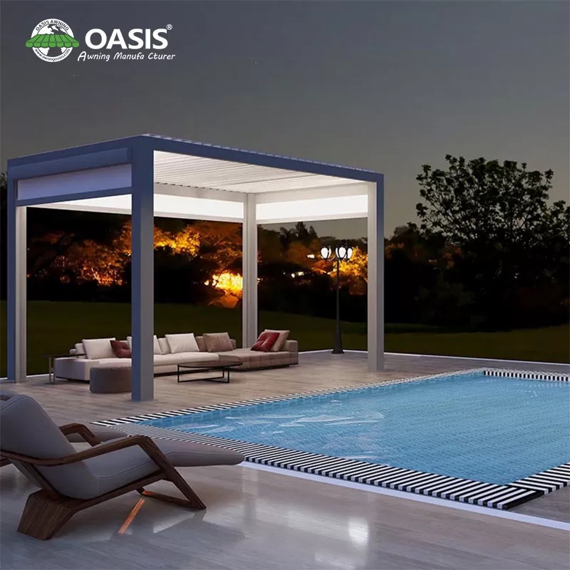 Best Prices New Light Duty Type Aluminium Louver Blade Pergola Louver Roof Pergola Aluminum Rot Proo