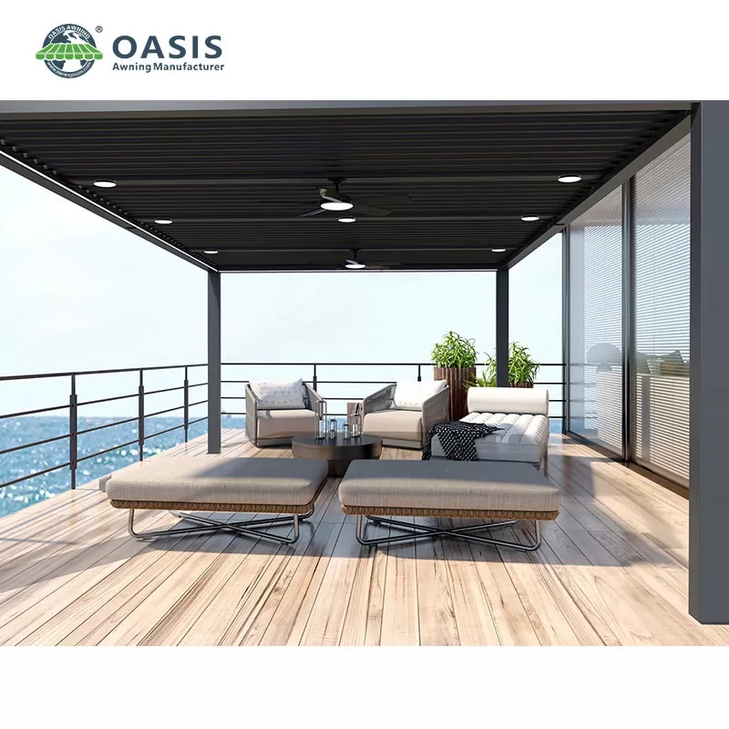 Best Prices New Light Duty Type Aluminium Louver Blade Pergola Louver Roof Pergola Aluminum Rot Proo