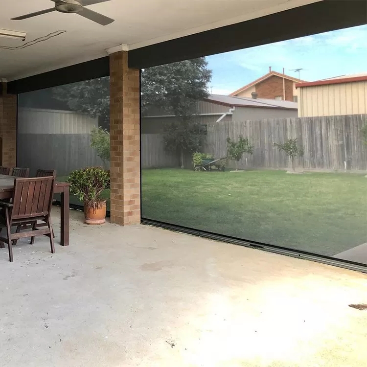 All Aluminium Windproof Pergola Roof Blinds , Outdoor Waterproof Blinds For Pergola