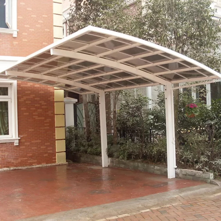 Modern Style Waterproof Garden Carports , Aluminum Car Shelter Wind Resistance