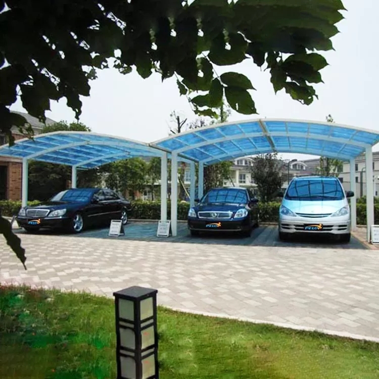 Modern Style Waterproof Garden Carports , Aluminum Car Shelter Wind Resistance