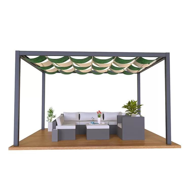 Retractable Fabric Pergola