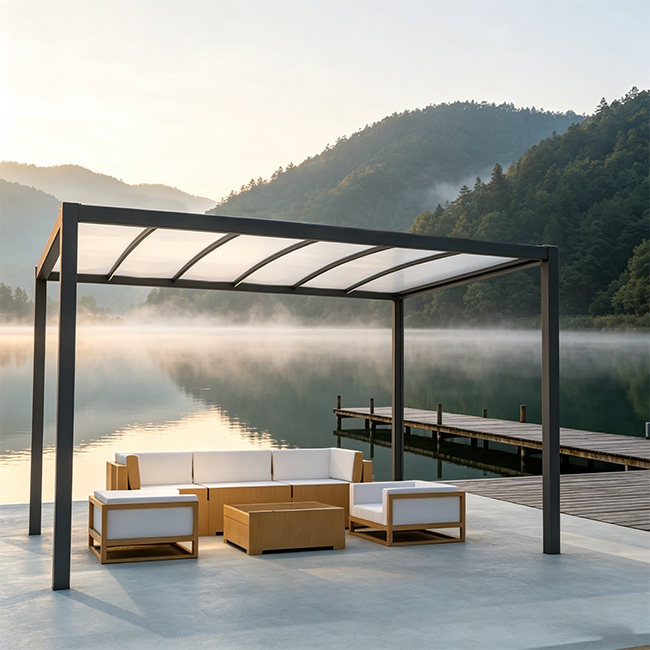 New Anti-UV Retractable Telescopic Wave Sun Shade Net Rainproof Canopy Awnings Sails