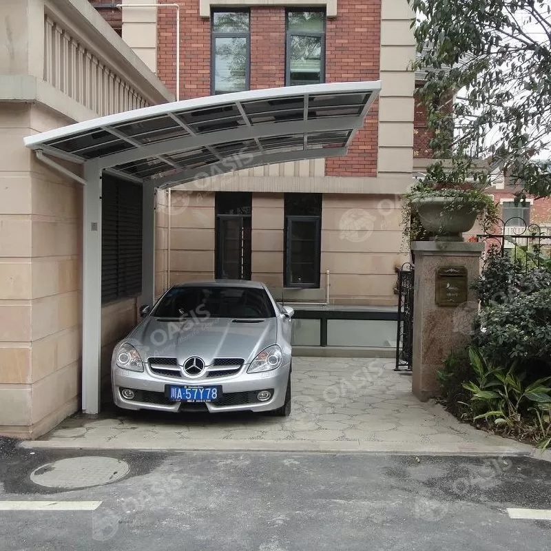 Aluminum Frame Car Sun Shade Carport , Free Standing Aluminum Carport For House