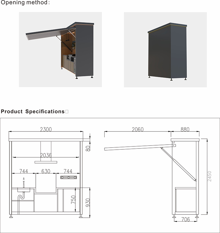 Outdoor Mobile Kitchen Cabinet, Electric Flip‑Up Lid Garden BBQ Kitchen Station Outdoor Mobile Kitchen Cabinet, Electric Flip‑Up Lid Garden BBQ Kitchen Station