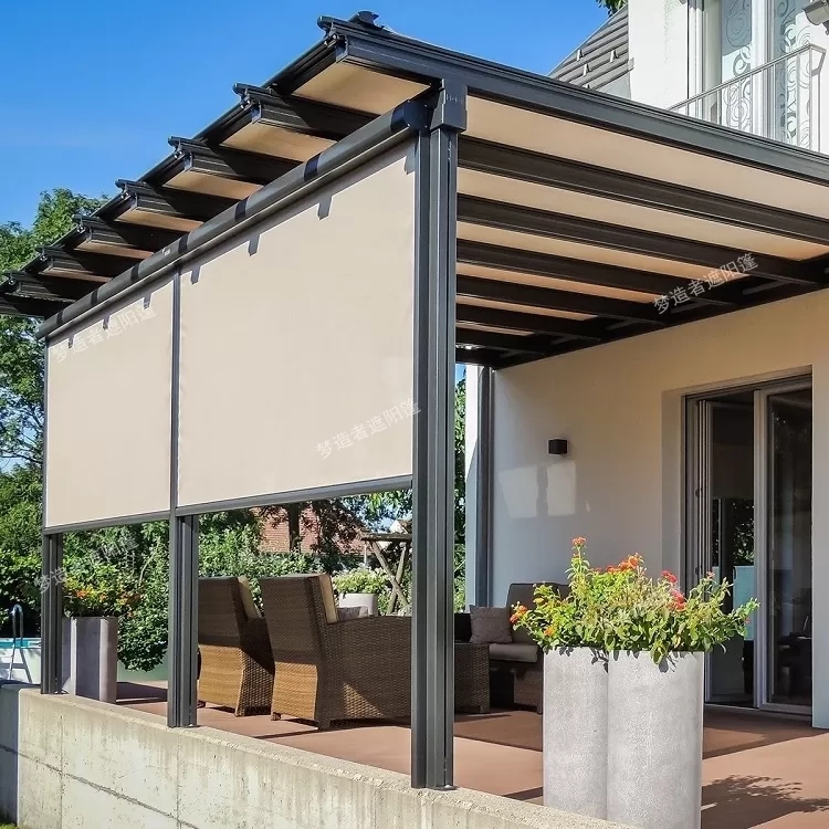 Modern Sleek Aluminum Frame Shade Sail-Durable Material & Professional Design Waterproof Extendable Modern Sleek Aluminum Frame Shade Sail-Durable Material & Professional Design Waterproof Extendable